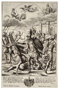 Turno uccide Pandaro. Stato 2 da Wenceslaus Hollar